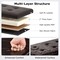 43-Inch PU Leather Foldable Storage Ottoman Bench with 38 Gallon Capacity and Removable Divider
